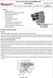 18Pressure relief valve,Type DB.DBW...50B (New Series)
