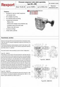 19pressure sequence valve pilot operated type DZ... 30B