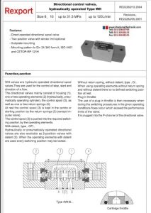 7Directional control valves hydraulically operated Type WH (2)